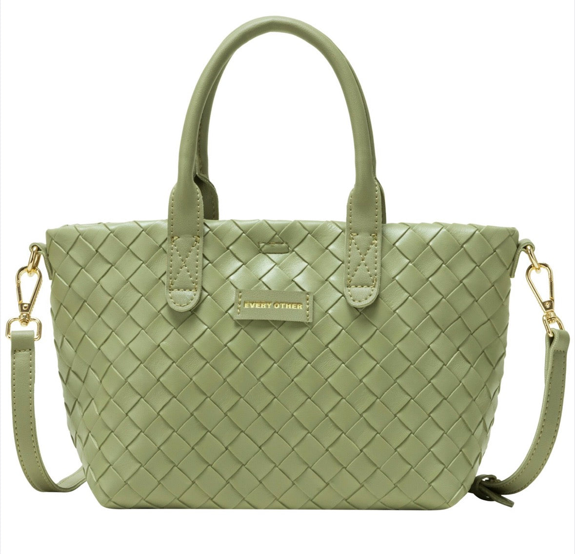 Every Other Woven Grab Bag Olive - Rogue Boutique UK