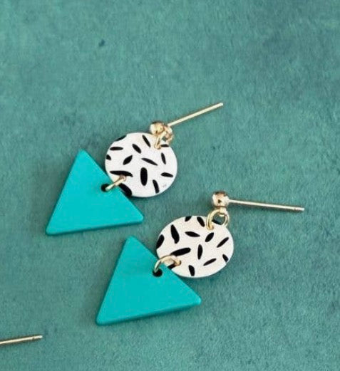 Turquoise Memphis Earrings - Rogue Boutique UK