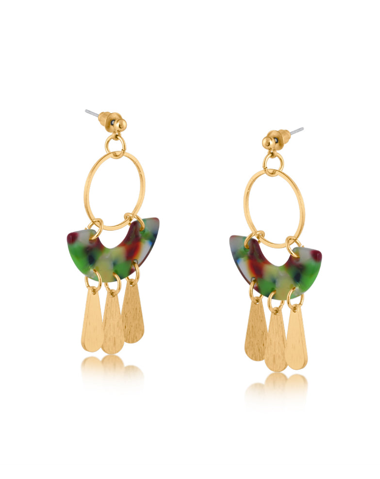Erica Statement Green Dangle