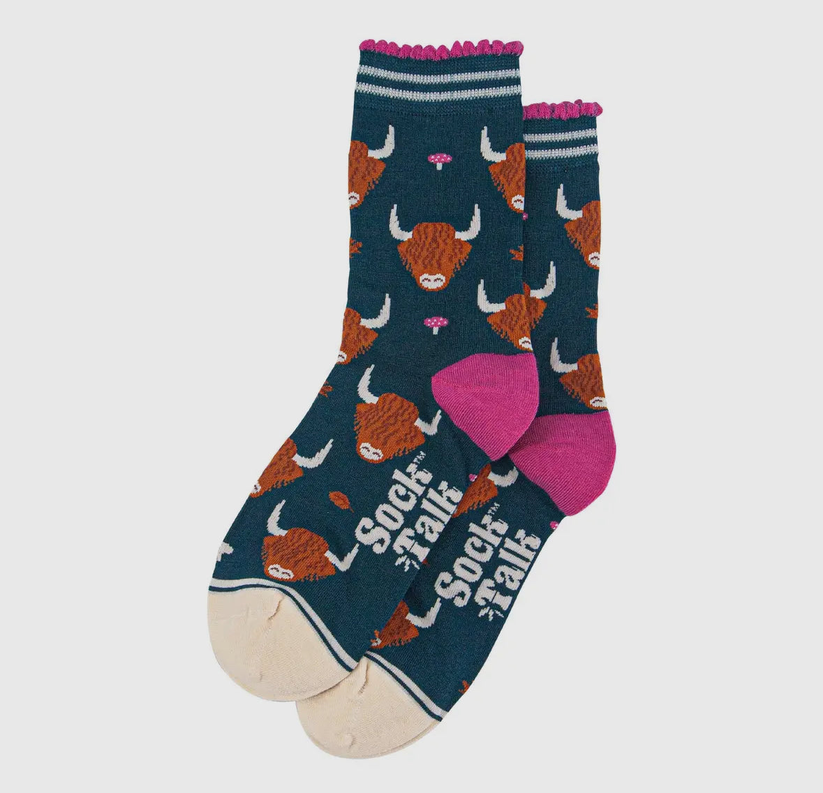 Highland Cow Bamboo Socks