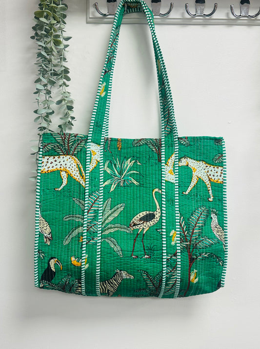 Safari Green Tote Bag