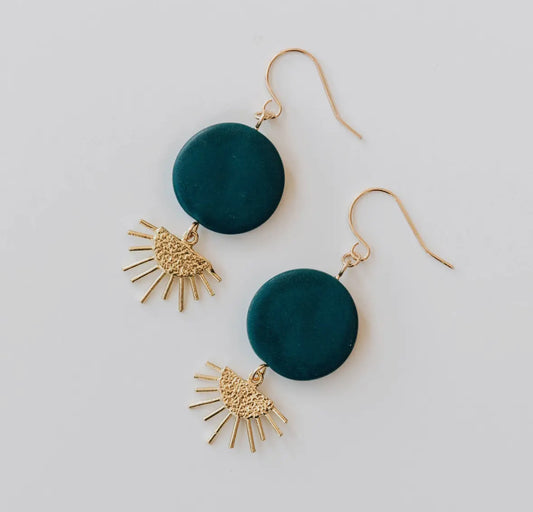 Sunset Teal Drops
