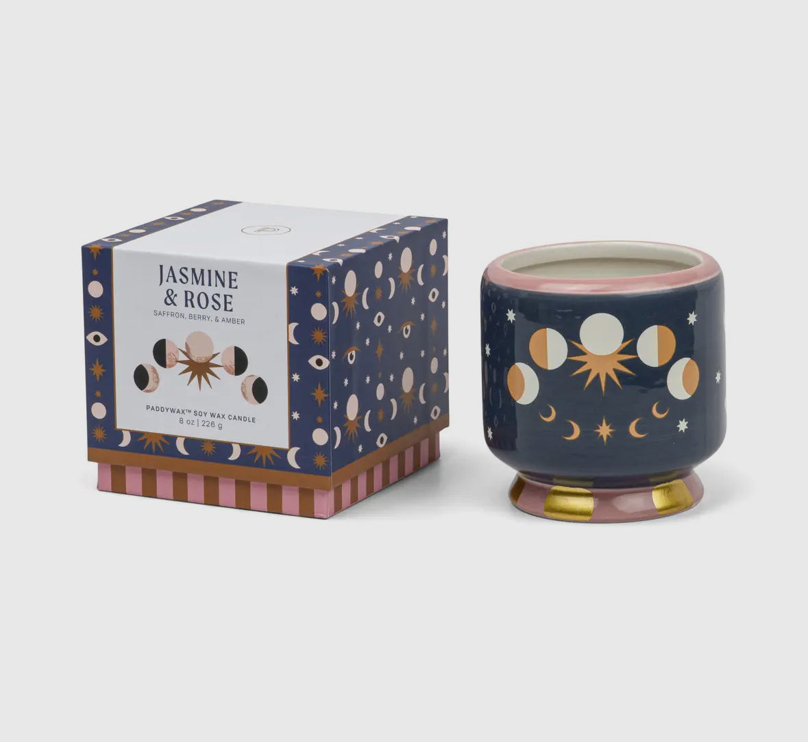 Moon Phase Jasmine & Rose Candle