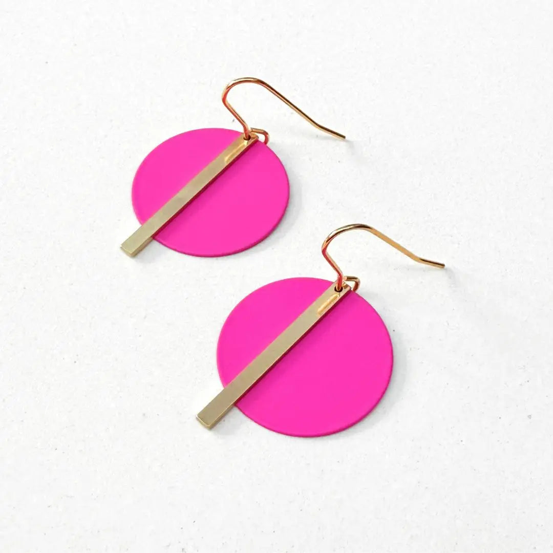 Solar Earrings - pink - Rogue Boutique UK