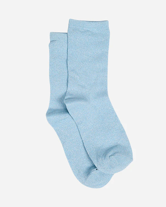 Glitter Socks Pale Blue