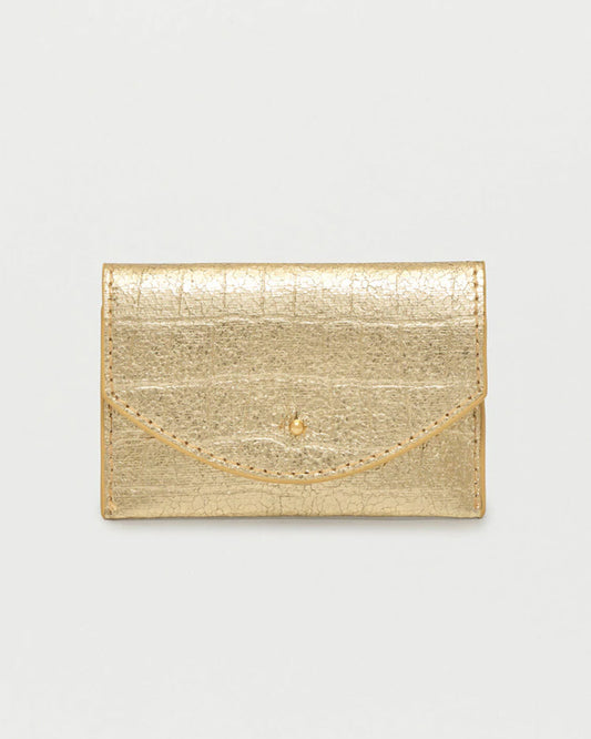 Gold Croc Envelope Card Holder